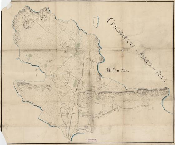 Smålenenes amt nr 123: Kart over en del af Gjeløen