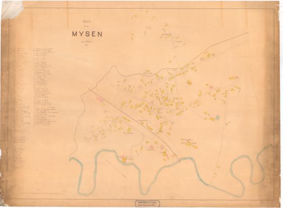 Smålenenes amt nr 161: Kart over Mysen