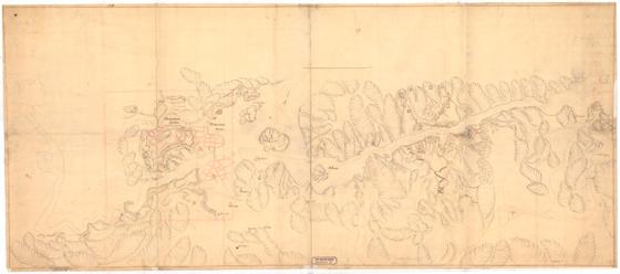Smålenenes amt nr 22: Kart over Fredrikssten med det øst Fæstningen liggende Terræng