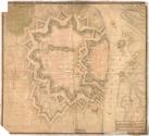 Smålenenes amt nr 38: Copie af den 6. May 1743 allernaadigste approberede Carte No. 1 hvorefter uden omkring dend gamle Fridrichstads Fæstning