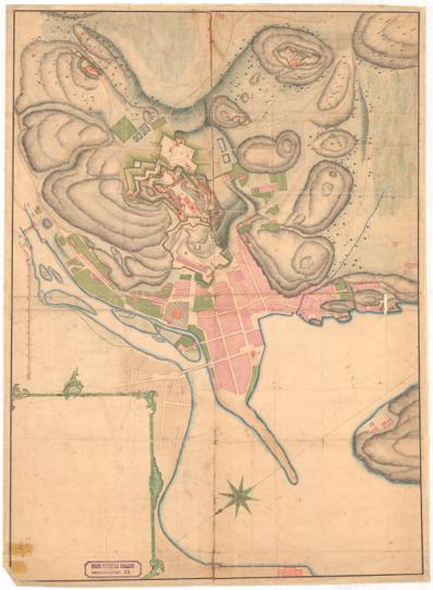 Smålenenes amt nr 52c: Carte over Friderichsteens Fæstning