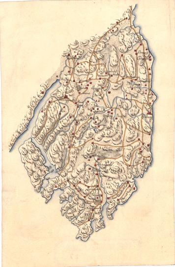 Smålenenes amt nr 87: Kart over Onsø Præstegjæld