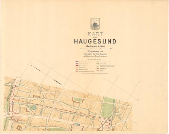 Kart over Stavanger amt 34-1: Kart over Haugesund