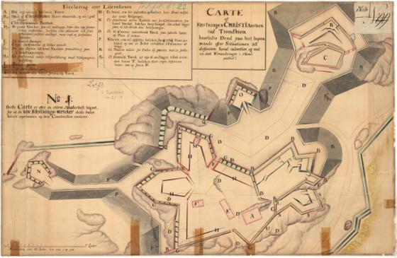 Søndre Trondhjems amt nr 31-1: Carte af Fæstningen Christiansteen ved Trondhiem