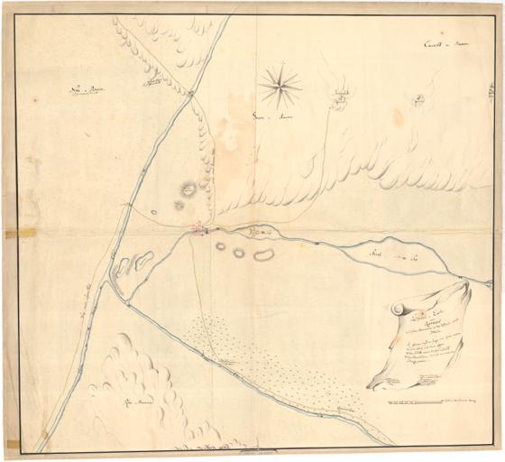 Søndre Trondhjems amt nr 48-1: Speciel karte von Röros mit seine Avenuen in der Weite einer Meile.