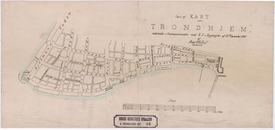 Søndre Trondhjems amt nr 82: Copi af Kart over Tronhjem