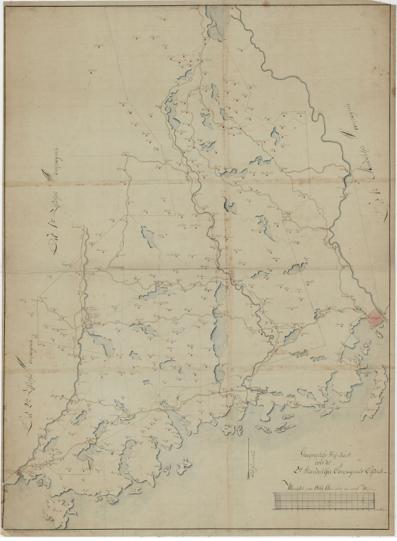 Kartblad 143-1: Geographiske Wej-Cart over det 2det Mandahlske Compagnie District; versjon 1