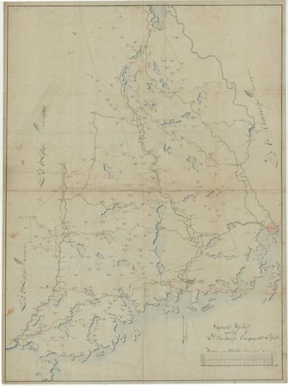Kartblad 143-2: Geographiske Wej-Cart over det 2det Mandahlske Compagnie District; versjon 2
