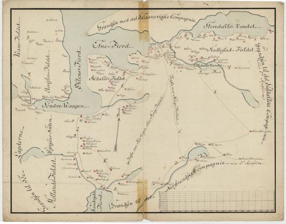 Kartblad 158-1: Det Etniske Compagnie; versjon 1