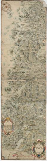 Kartblad 72: Cart over det Første Trondhiemsche Infanterie Regements Districhte