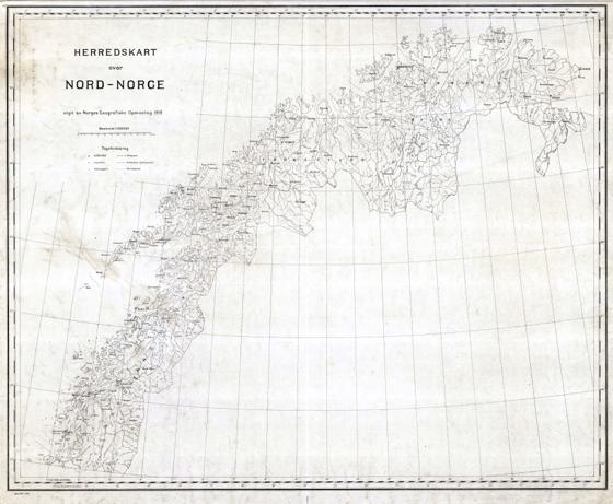 Herredskart over Nord-Norge