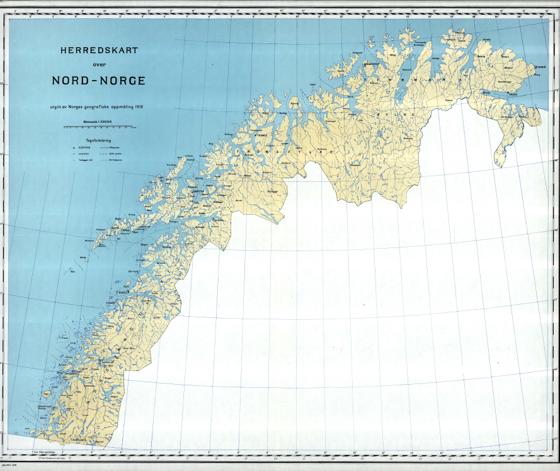 Herredskart over Nord-Norge