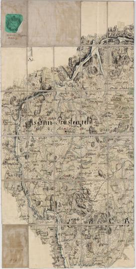 Jegerkorps nr 18A: Kart over Baastad, Hemnes, Trøgstad, Askim og en del av Eidsberg og Røddenæs, vest
