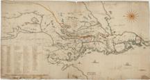 Norge 12: Kart over Smaalenenes Amt med Bahus Len samt Dele af Akershus og Hedemarkens Amter