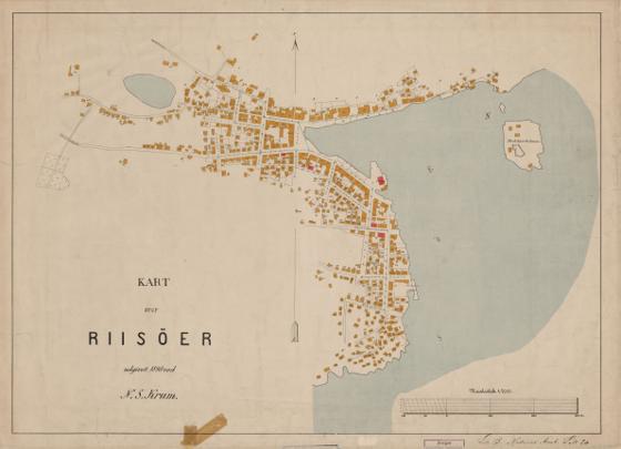 Nedenes amt nr 22: Kart over Risør